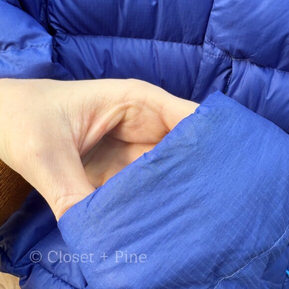 Patagonia Hi-Loft Down Hoody Jacket Cobalt‎ Blue Size XS Puffer Hooded 600 Fill - Picture 11 of 16